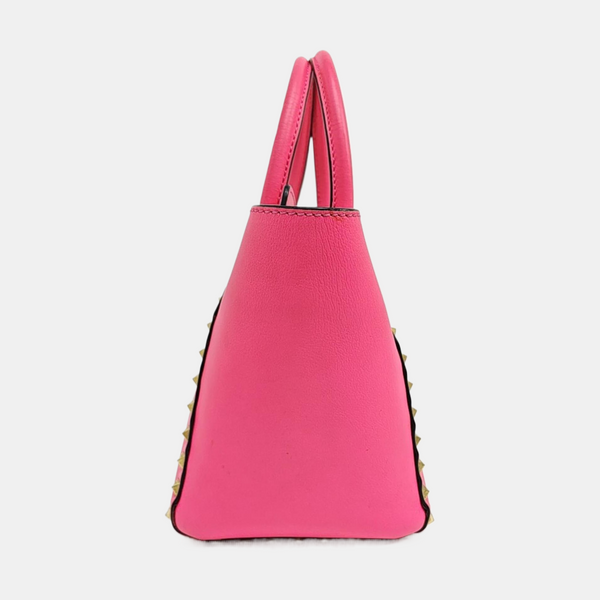 Rockstud Calfskin Red