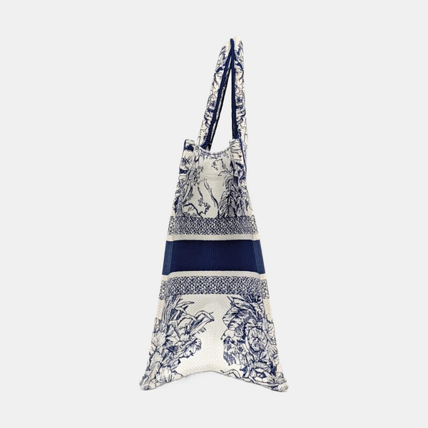 Book Tote Medium Canvas Blue