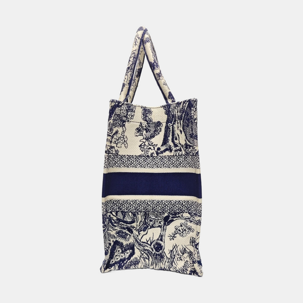 Book Tote Medium Canvas Blue