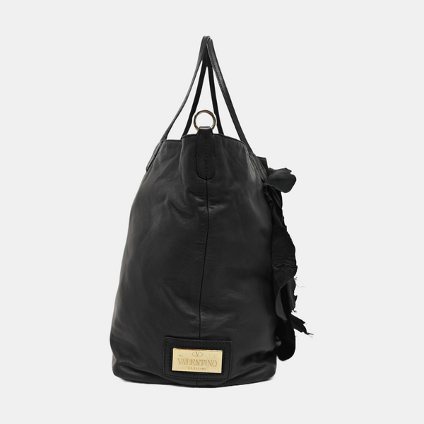 Lambskin Tote Bag Black