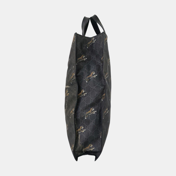 GG Supreme Monogram Coated Canvas Black