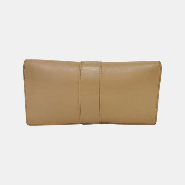 Leather Wallet Beige
