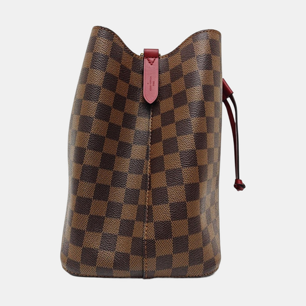 NÉONOÉ MM Damier Ebene Coated Canvas Brown