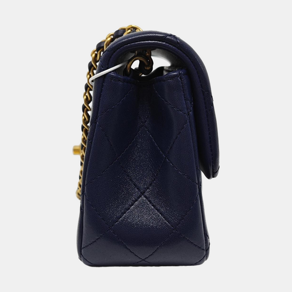 CLASSIC FLAP Mini Quilted Lambskin Blue
