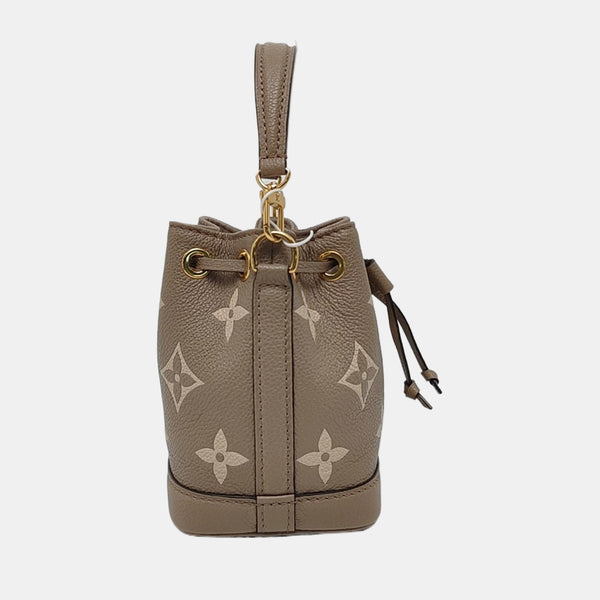 NOÉ Nano Monogram Calfskin Gray