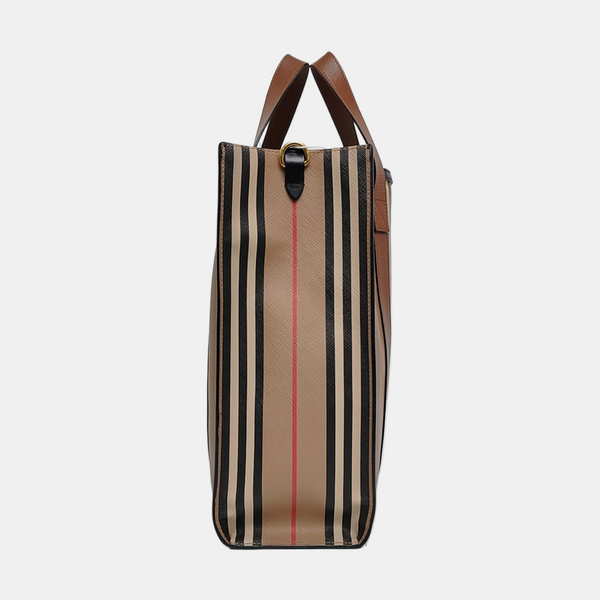 Coated Canvas Small Beige