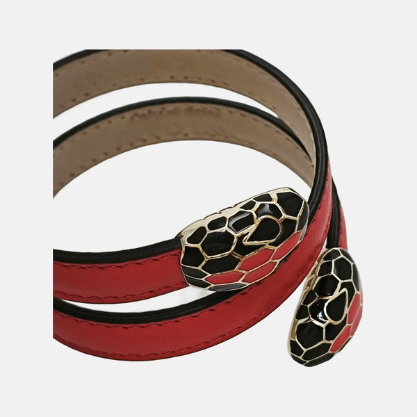 SERPENTI Brass Red Bangle