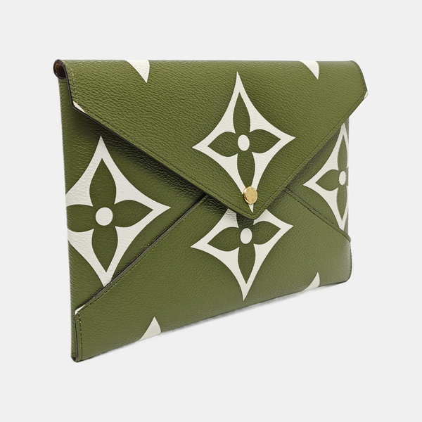 KIRIGAMI Monogram Coated Canvas Green