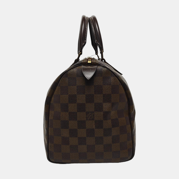 SPEEDY 30 Damier Ebene Coated Canvas Brown