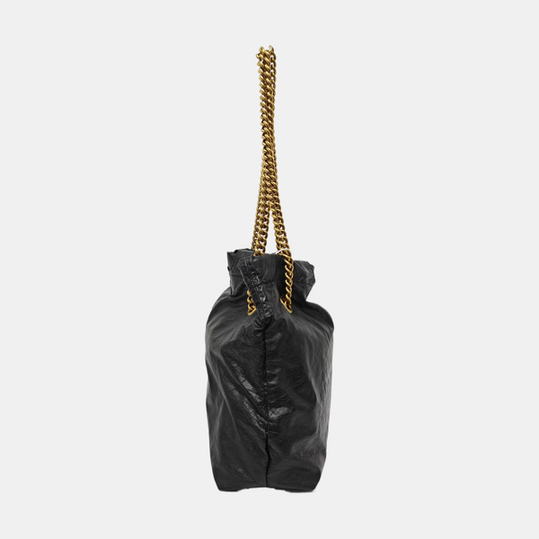 Calfskin Shoulder Bag Black