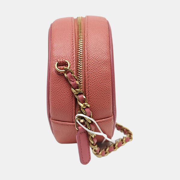 FILIGREE Mini Quilted Grained Calfskin Pink