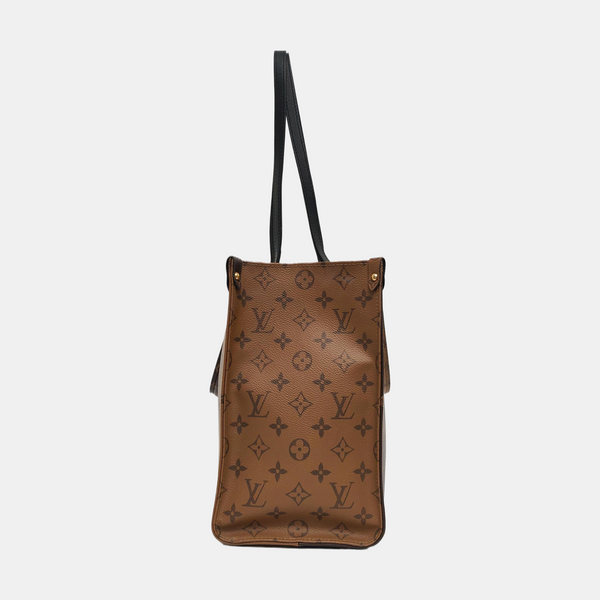 ONTHEGO MM Monogram Coated Canvas Brown