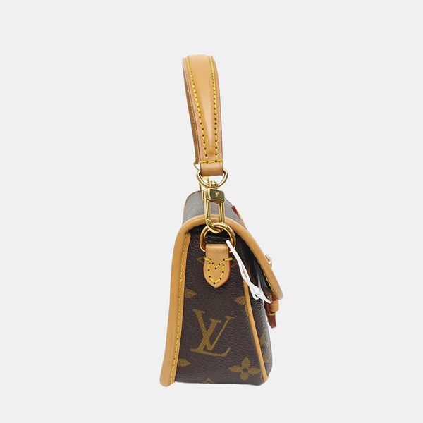 DIANE Nano Monogram Coated Canvas Brown