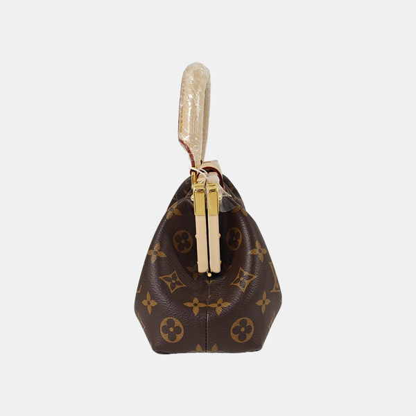 CLUTCH Monogram Coated Canvas Brown