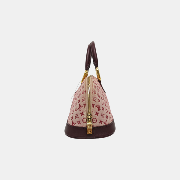 Authenticated pre-owned ALMA Monogram Canvas Pink - Top Handle Bag at Looply