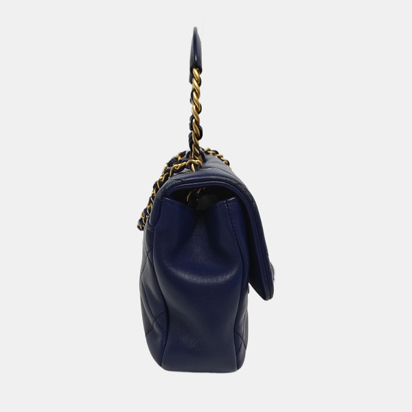 IN THE LOOP Quilted Lambskin Blue