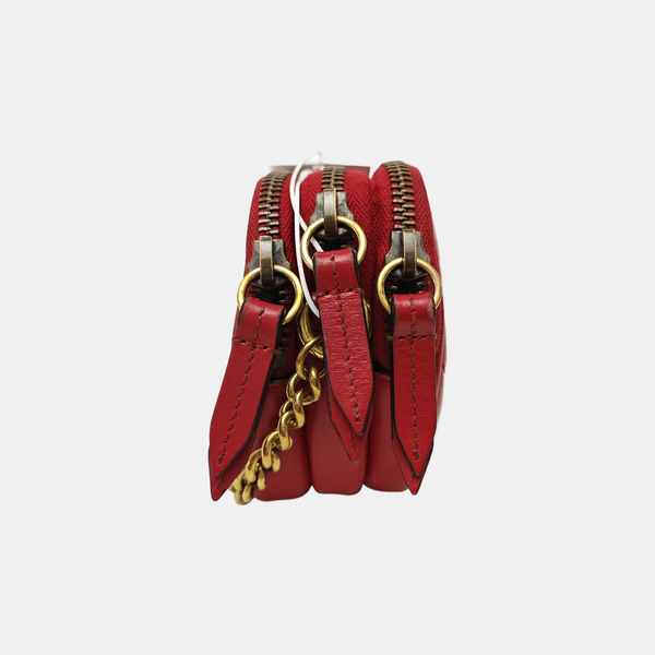 GG Marmont Mini Quilted Calfskin Red
