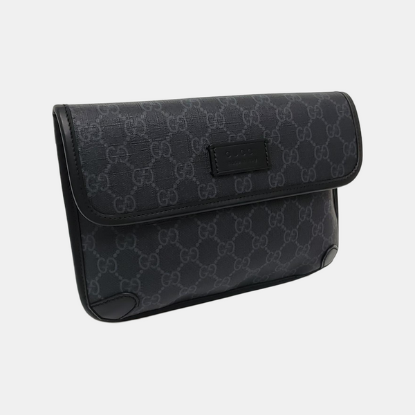 Neo Vintage Monogram Coated Canvas Black