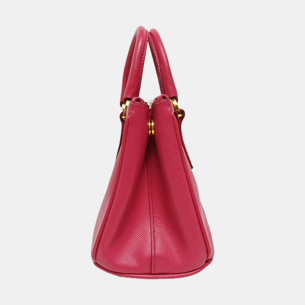 Galleria Super Mini Saffiano Calfskin Red