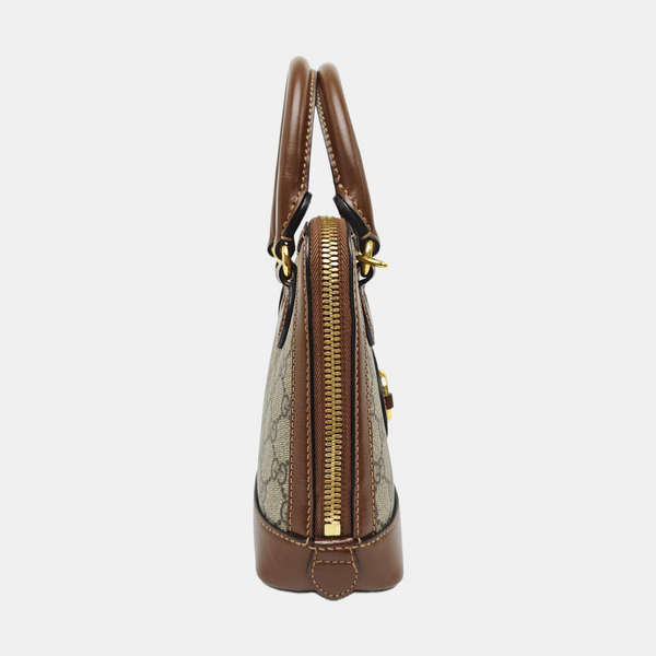 Horsebit 1955 Mini Coated Canvas Beige