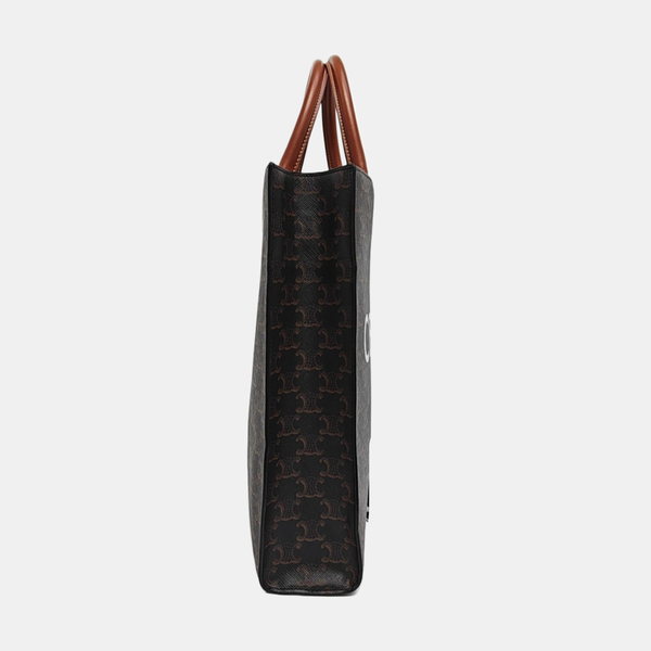 CABAS CELINE Small Coated Canvas Brown