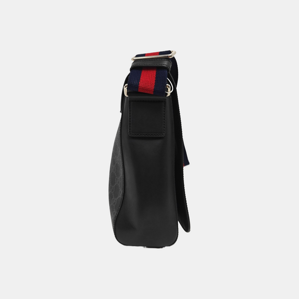 Monogram Coated Canvas Shoulder Bag Black