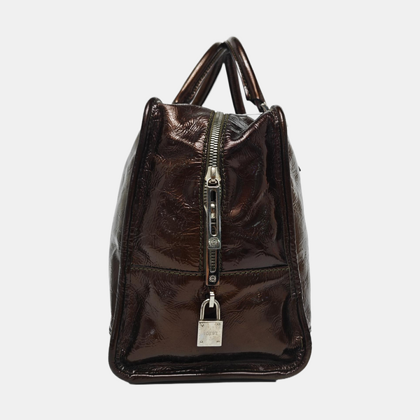 Amazona Patent Leather Brown