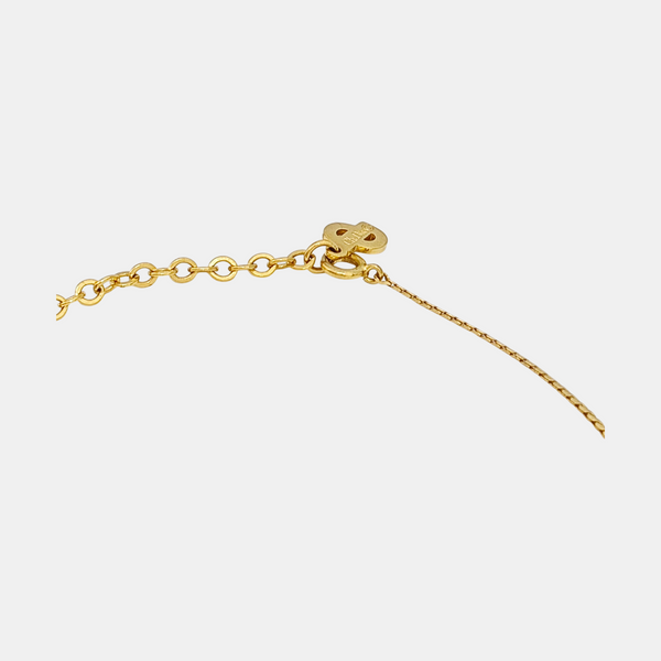 Dior Oblique Metal Gold Necklace
