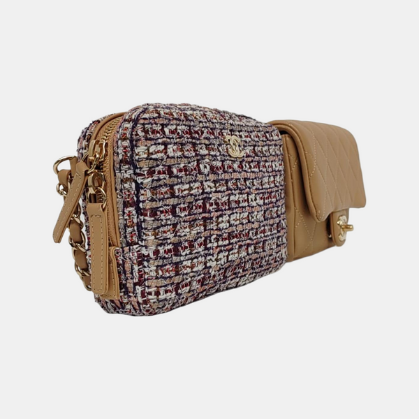 Quilted Lambskin Belt Bag Multicolor