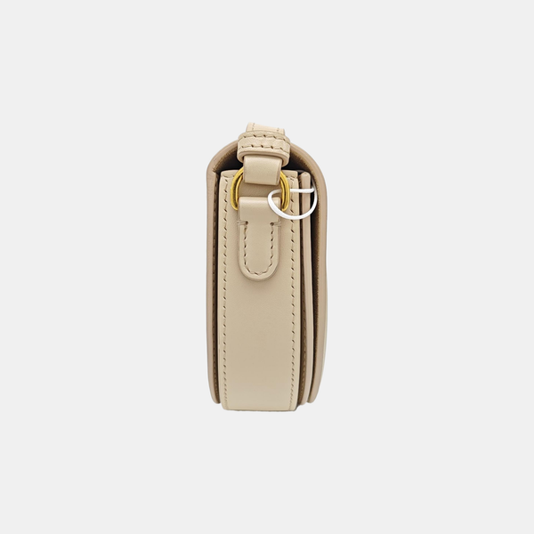Calfskin Shoulder Bag Beige