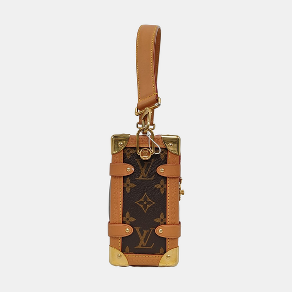 SIDE TRUNK MM Monogram Coated Canvas Brown