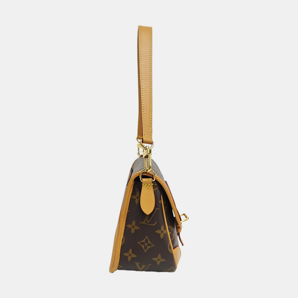 DIANE Monogram Coated Canvas Brown