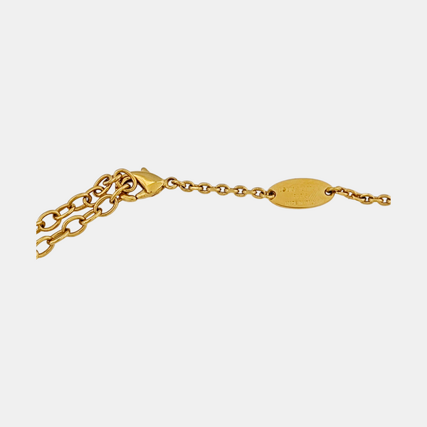 Collar metálico dorado LV CIRCLE