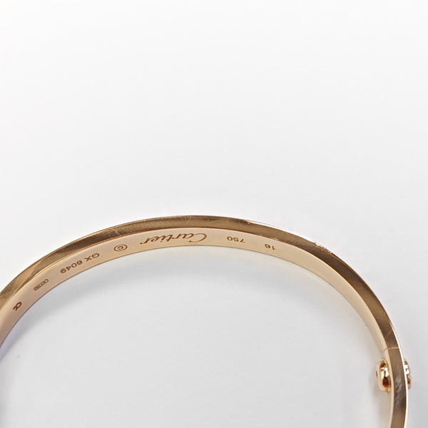 LOVE 18k Rose Gold Bangle