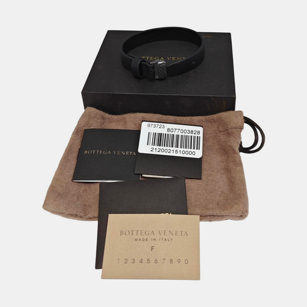 Leather Black Bangle