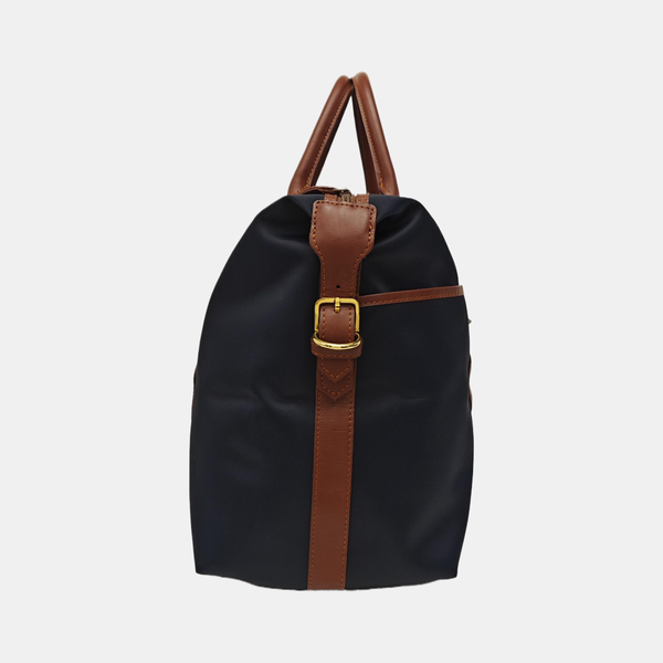 Fabric Top Handle Bag Blue