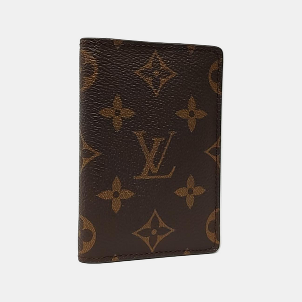 JAMES Monogram Coated Canvas Brown Wallet