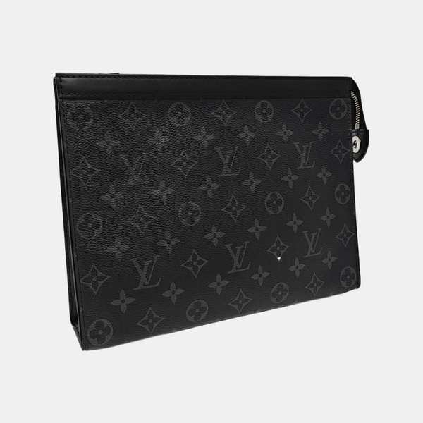 Pochette Voyag MM Monogram Coated Canvas Black