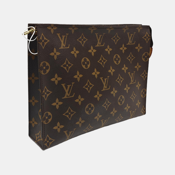 TOILET POCKET 26 Monogram Coated Canvas Brown