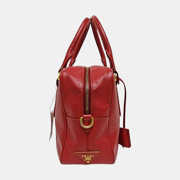 Suitcase Saffiano Calfskin Red