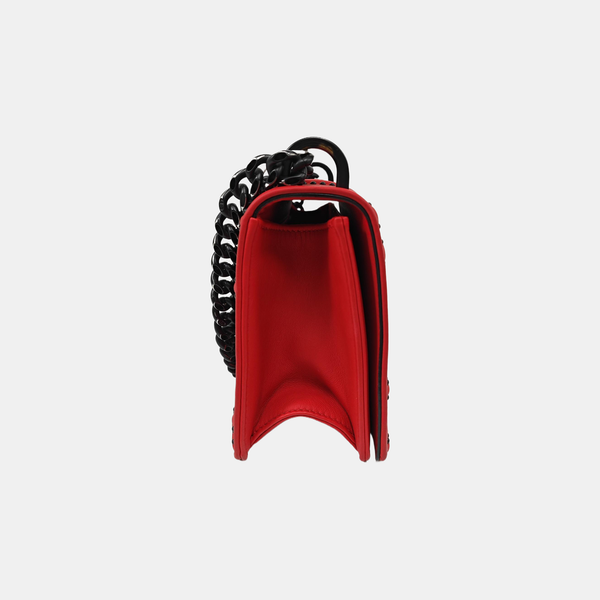 Diorama Small Cannage Calfskin Red