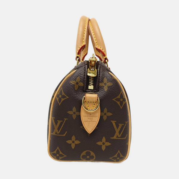 SPEEDY 20 Monogram Coated Canvas Brown