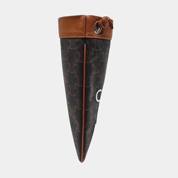 TRIOMPHE Small Coated Canvas Brown