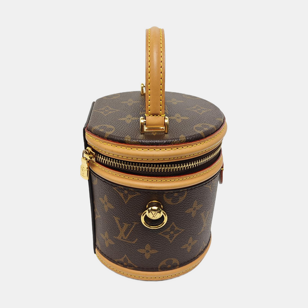 CANNES Super Mini Monogram Coated Canvas Brown