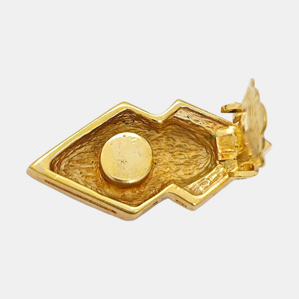 Metal Gold Clip On Earrings