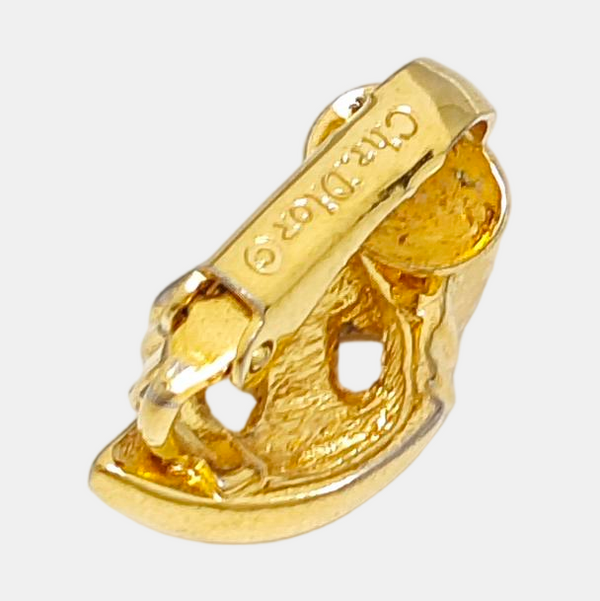 Metal Gold Clip On Earrings