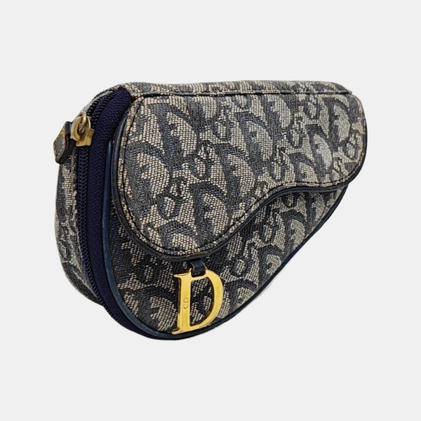 Saddle Mini Oblique Canvas Blue