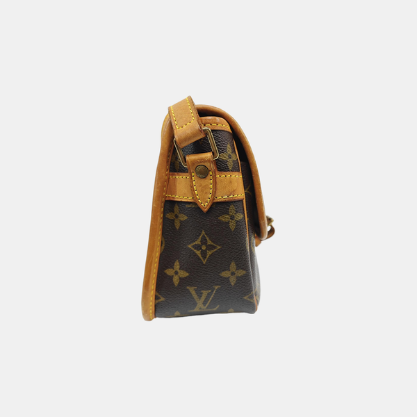SOLOGNE PM Monogram Coated Canvas Brown