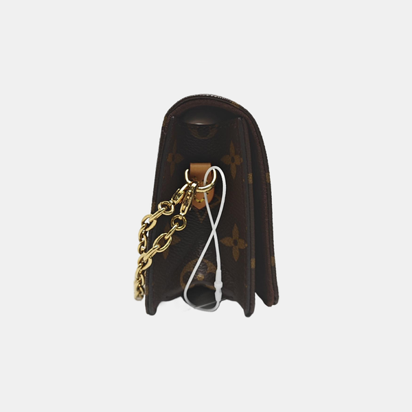 Lily Monogram Coated Canvas Brown