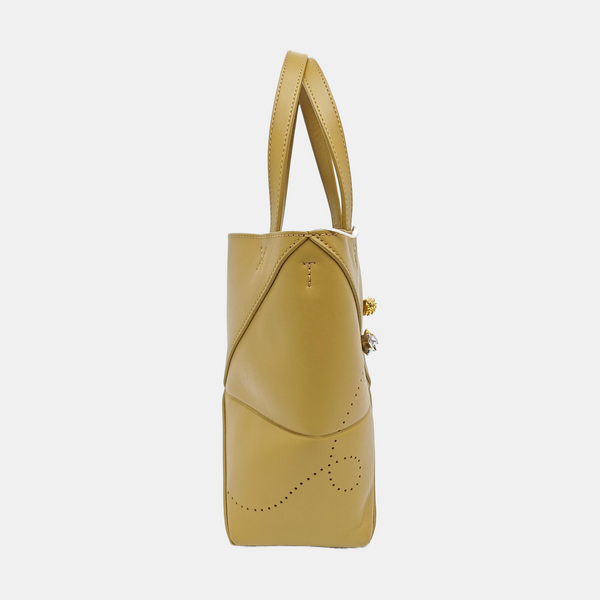 Puzzle Fold Mini Calfskin Beige